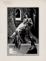A Vision Of Rembathene p 158 Very Detailed Published Fantasy Illustration (1986) Comic Art